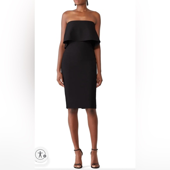 EUC Black Likely Driggs Strapless Dress - Picture 1 of 5